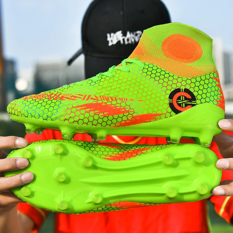 Мужская спортивная футбольная обувь для мальчиков футбольные кроссовки с шипами