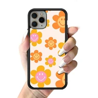 smile flower phone case for iphone 12 13 mini 11 pro xs max x xr 6 7 8 plus se20 high quality tpu silicon and hard plastic cover