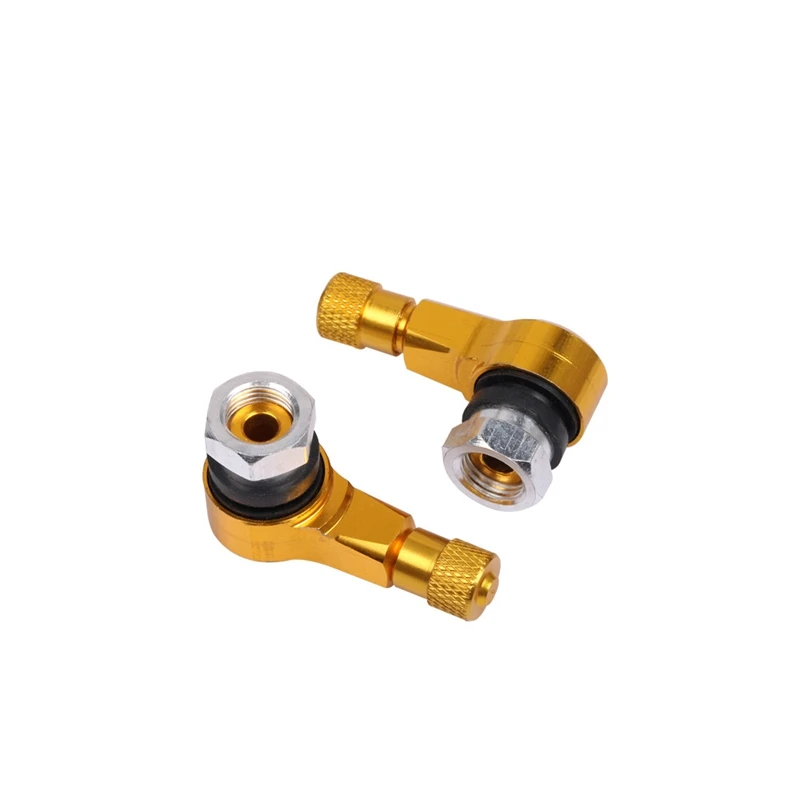 2 шт. бескамерные штоки клапана из алюминиевого сплава под углом 90 градусов |