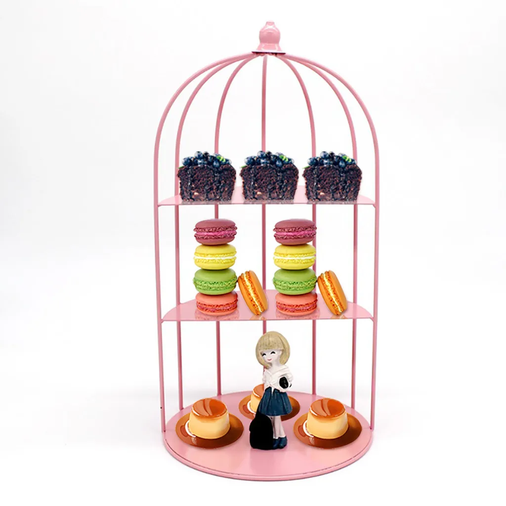 3 ярусная подставка для торта кекс искусственная послеобеденного чая витрина