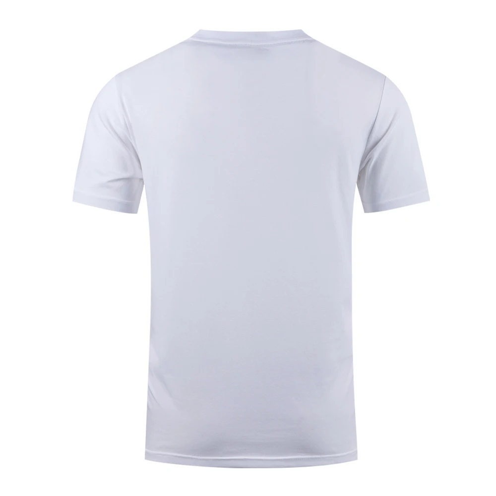 SANHENG Brand New Blank Solid Color T-Shirt Mens Custom White 100% Cotton T-Shirts Summer Sports Tee Tops