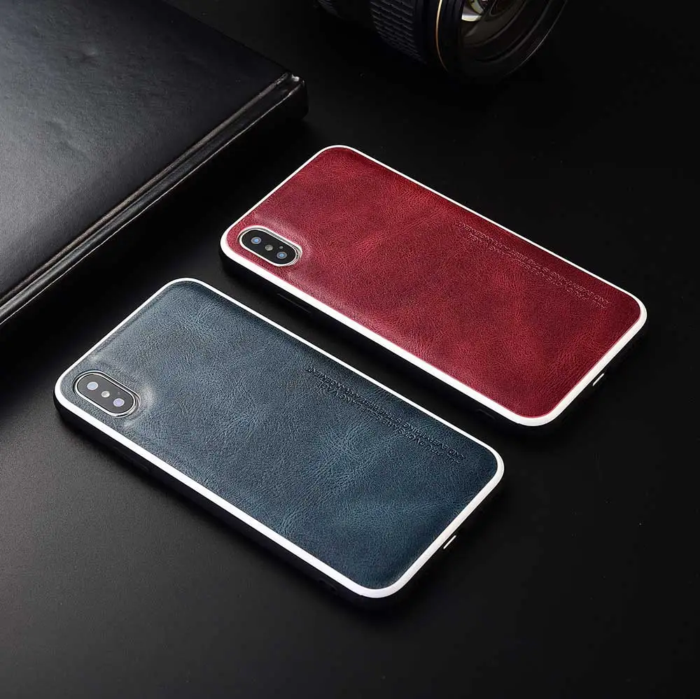 New luxury PU Leather Phone Case for iPhone 11 Pro Max 6 6s 7 8 Plus White Lines Soft Cover iphone XS X XR Coque Fundas | Мобильные