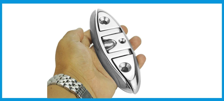 

6 Inch Stainless Steel 316 Boat Flip Up Folding Pull Up Cleat Dock Deck marine hardware Line Rope mooring Cleat accessorie