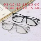 Очки оптические, винтажные, квадратная Большая рама-1-0,5-2-1,5-3-2,5-4-3,5-5 -6, по рецепту, для близорукости, 4,5