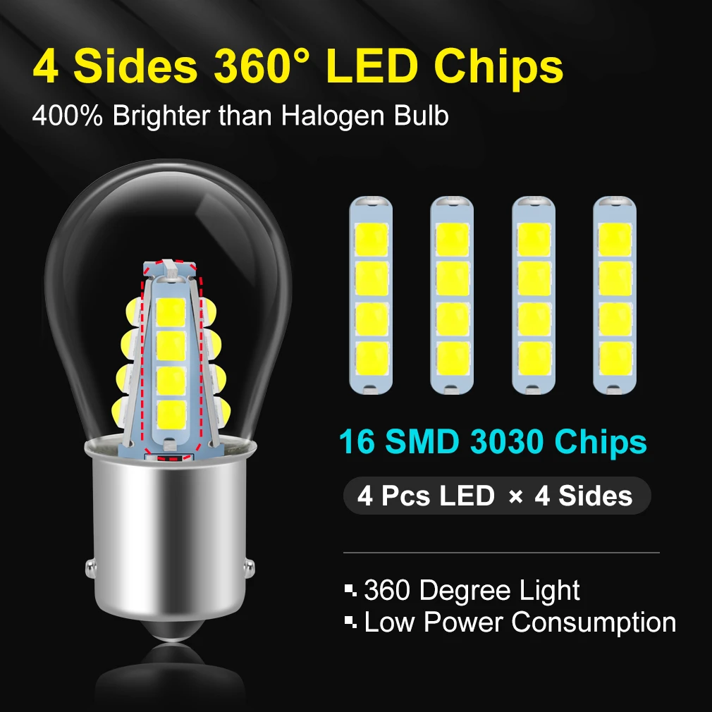 1 шт. 1156 BA15S Led 1157 BAY15D P21W Светодиодная лампа P21/5 Вт P21 5 R5W R10W автомобисветильник