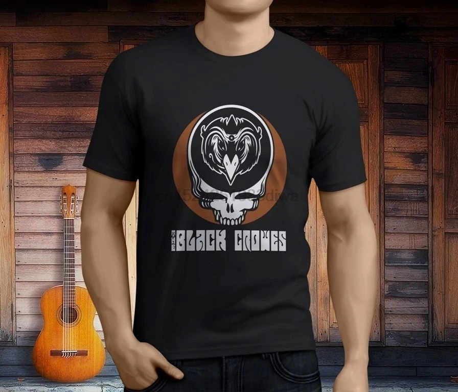 Мужская футболка с короткими рукавами черная надписью THE BLACK CROWES TALL Rock Band S-3XL 2019 |