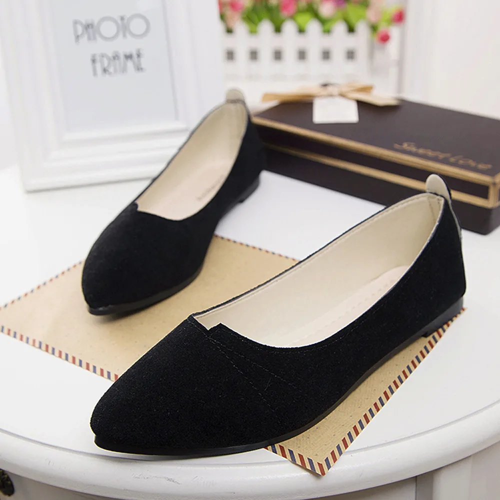 Женские туфли на плоской подошве новинка 2019 женские удобные с острым носком