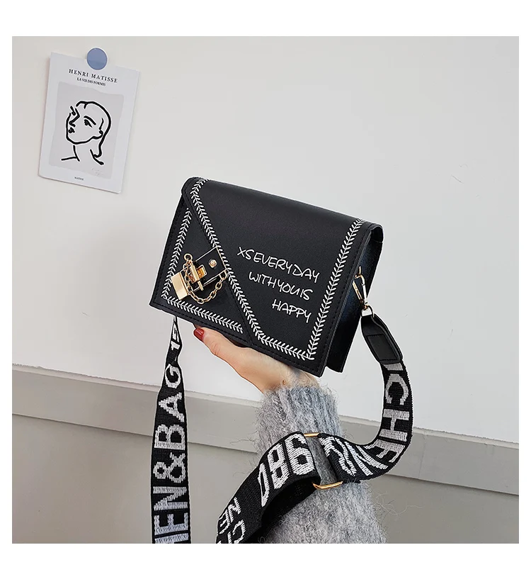 

Flap PU Leather Crossbody Bags For Women 2020 Female Shoulder Messenger Bag Ladies Handbags purse