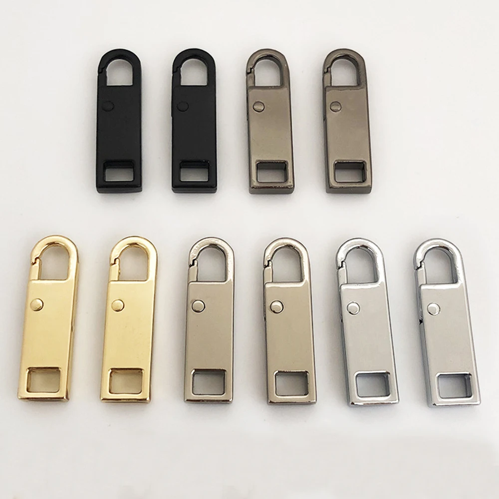 2 шт. съемная металлическая молния головка золото ремонтные наборы тянуть для