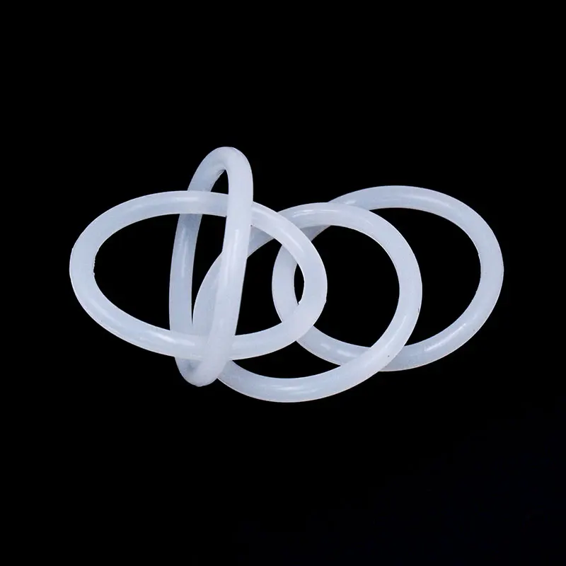 5 шт./лот белое Силиконовое уплотнительное кольцо VMQ CS 7 мм OD30/35/40/45/50 резиновое