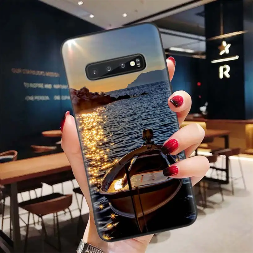 HD обои эстетический черный чехол для телефона Samsung Galaxy S20 Ultra S10E Note 10 9 8 S9 S8 J4 J6 J8 + Plus
