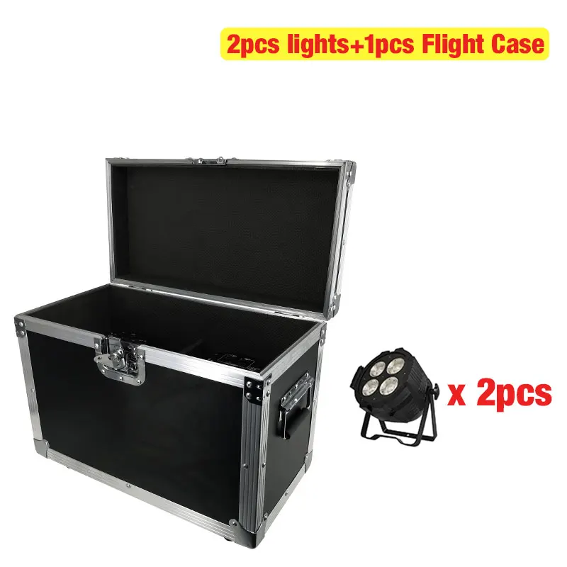 FlightCase with2pcs Кейс с 2/4/6/8 светодиодов 4x50 Вт COB Стандартный теплый белый светильник высокой мощности алюминиевые светильники DMX512 Ступенчатый контроль оборудования - Цвет: FlightCase with2pcs
