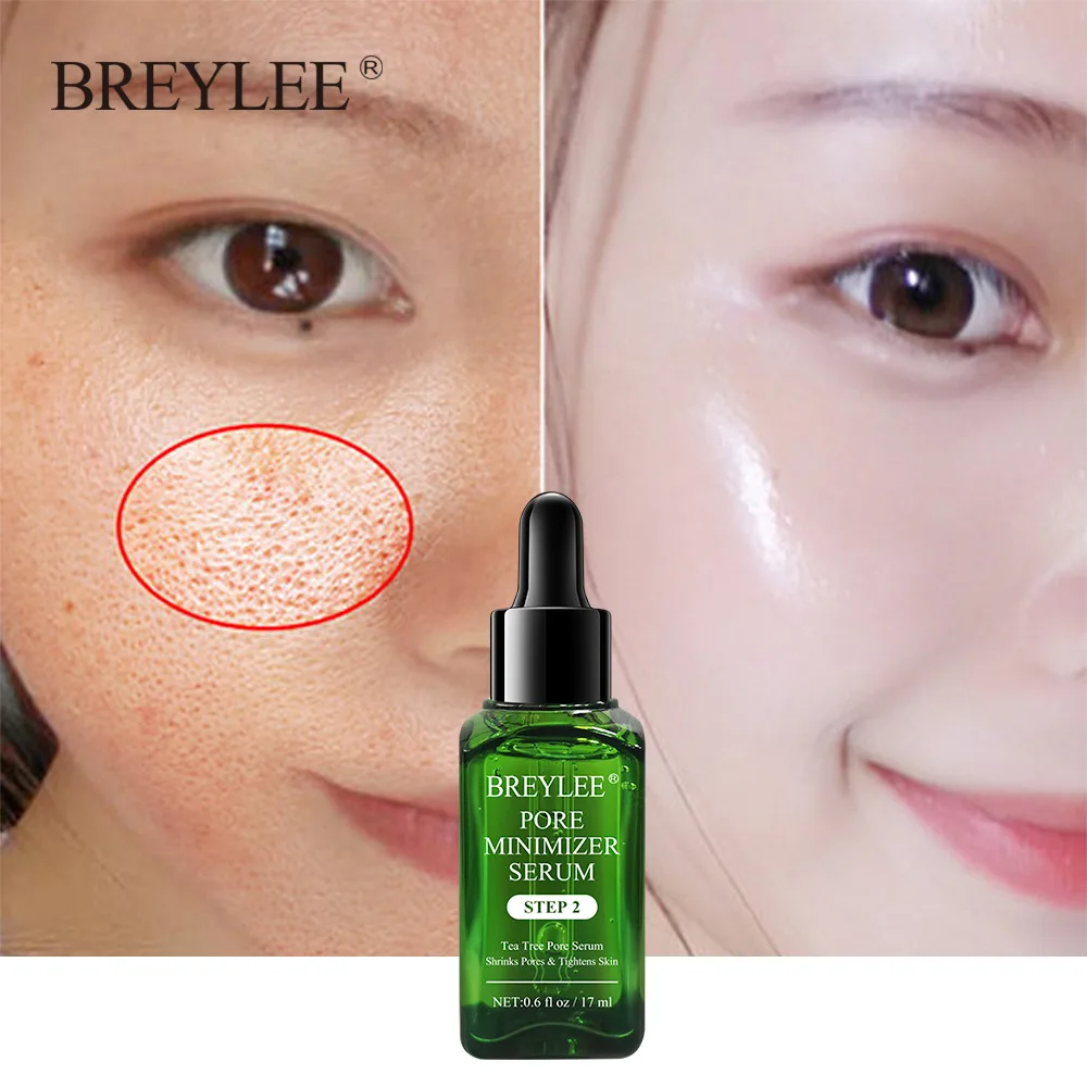 

BREYLEE Pore Refining Face Serum Shrink Pores Tightens Moisturizing Whitening Anti-aging Oil Control Facial Essence Skin Care