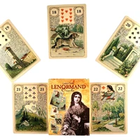 new arrival high quality laura tuan lenormand oracle tarot cards fortune guidance telling divination deck board game 36 pcs