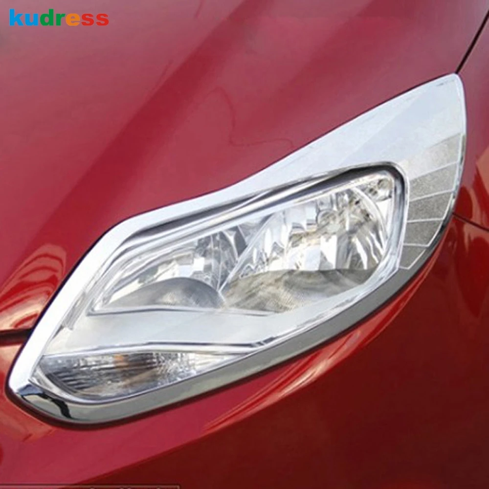 Автомобильные аксессуары для Ford Focus 3 2012 2013 ABS хромированный чехол передней фары
