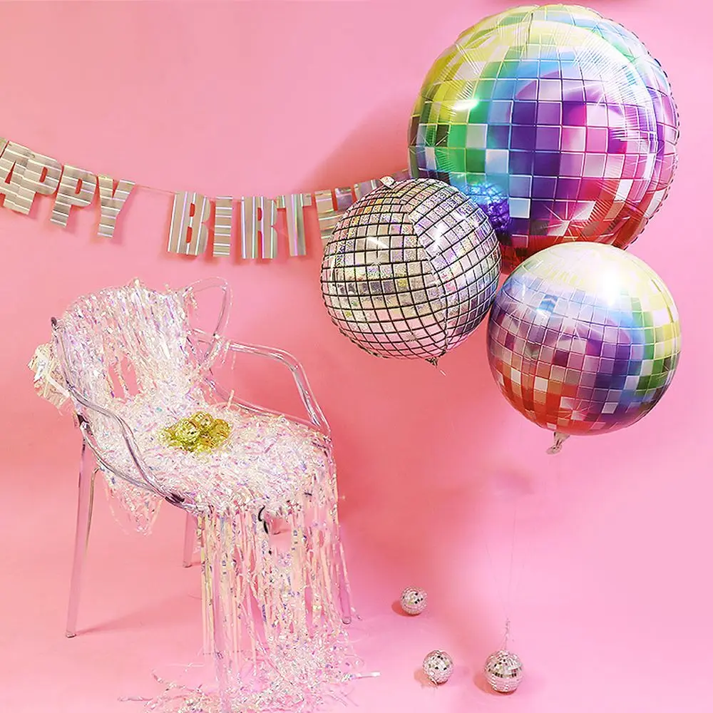 5 шт. шары из алюминиевой фольги 4D диско шар для дня рождения свадьбы Бар реквизит