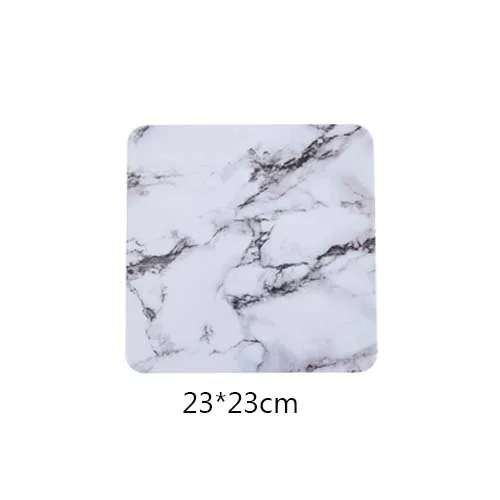 White-Square-S JINSERTA Меламиновый поднос мраморный прямоугольник десерт фруктовый торт закуски тарелка Отель Ресторан Кафе Чай Кофе поднос - Цвет: White-Square-S