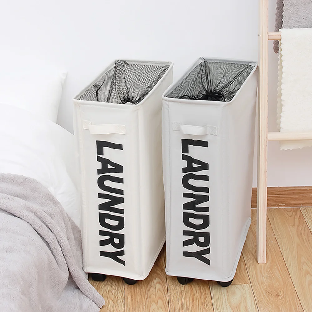 Новинка 2022 корзина для белья с колесами многофункциональная угловая грязного