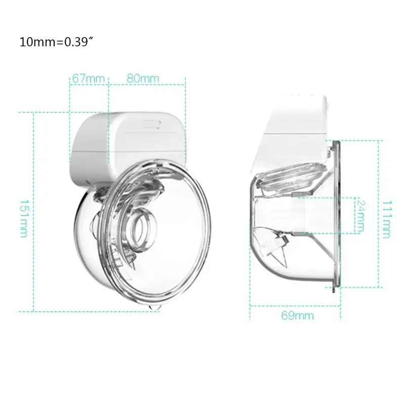 

Electric Breast Pump USB Chargable Double Silent Wearable Hands-Free Portable Milk Extractor Automatic Milker