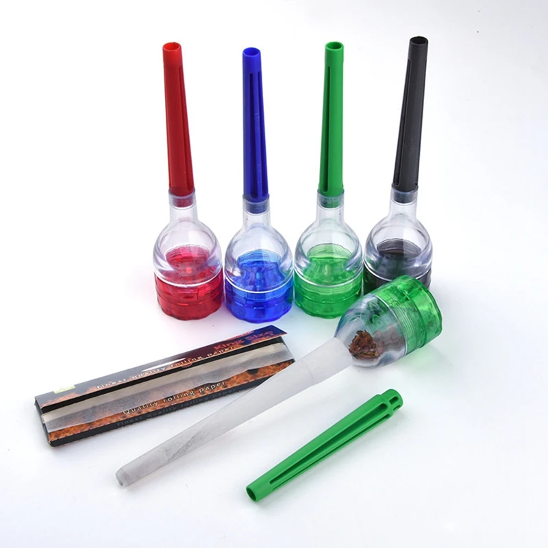 Многофункциональная Воронка для печенья Cone Artist, пластиковая мельница, 3 детали, ручной штампователь для табака с конусным роликом