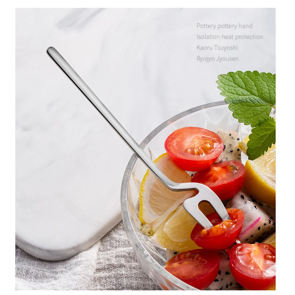 Креативная десертная ложка вилка кофейная для мороженого фруктов закуски кухни