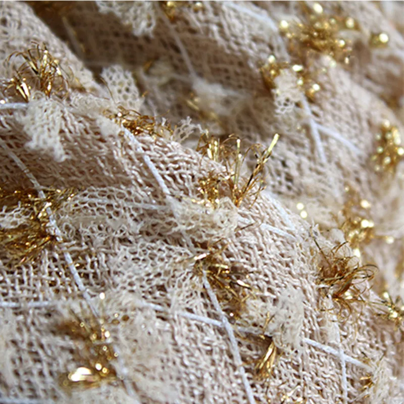 150X90 см/шт дизайнерская ткань пеньковая Золотая трехмерная Тяжелая Текстура