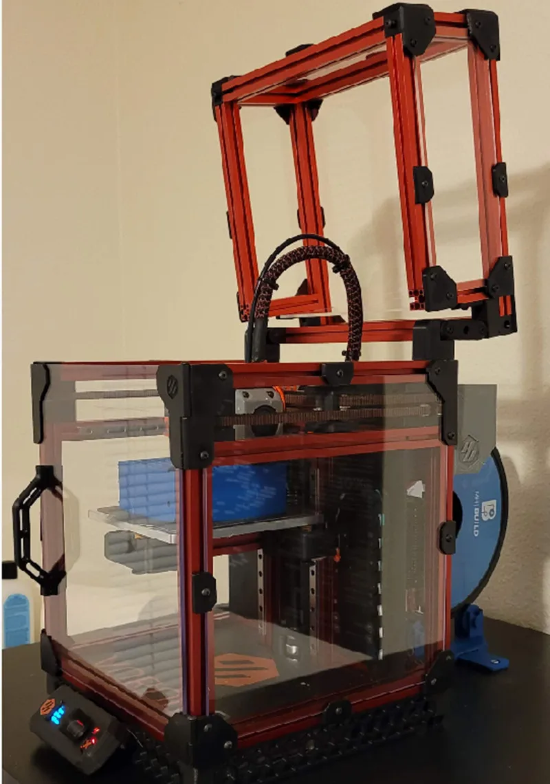 funssor voron 0 1 voron0 3d printer acrylic hinged top hat kit 1515 extrusion silver color free global shipping