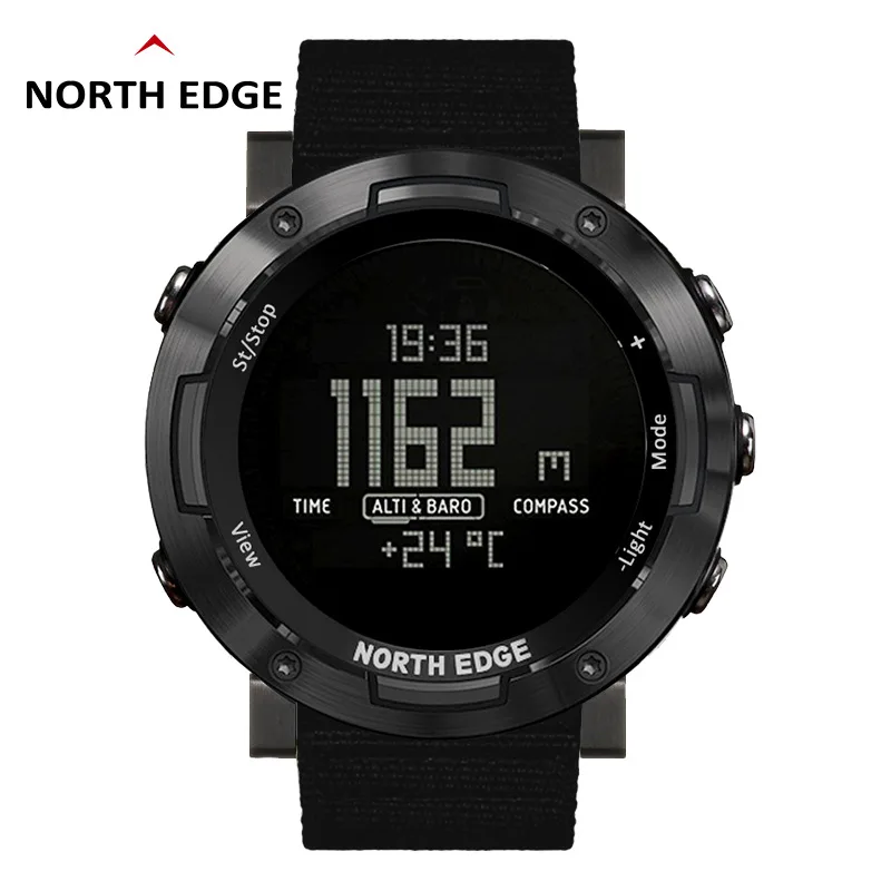 Мужские спортивные часы NORTH EDGE альтиметр барометр компас термометр 3D шагомер
