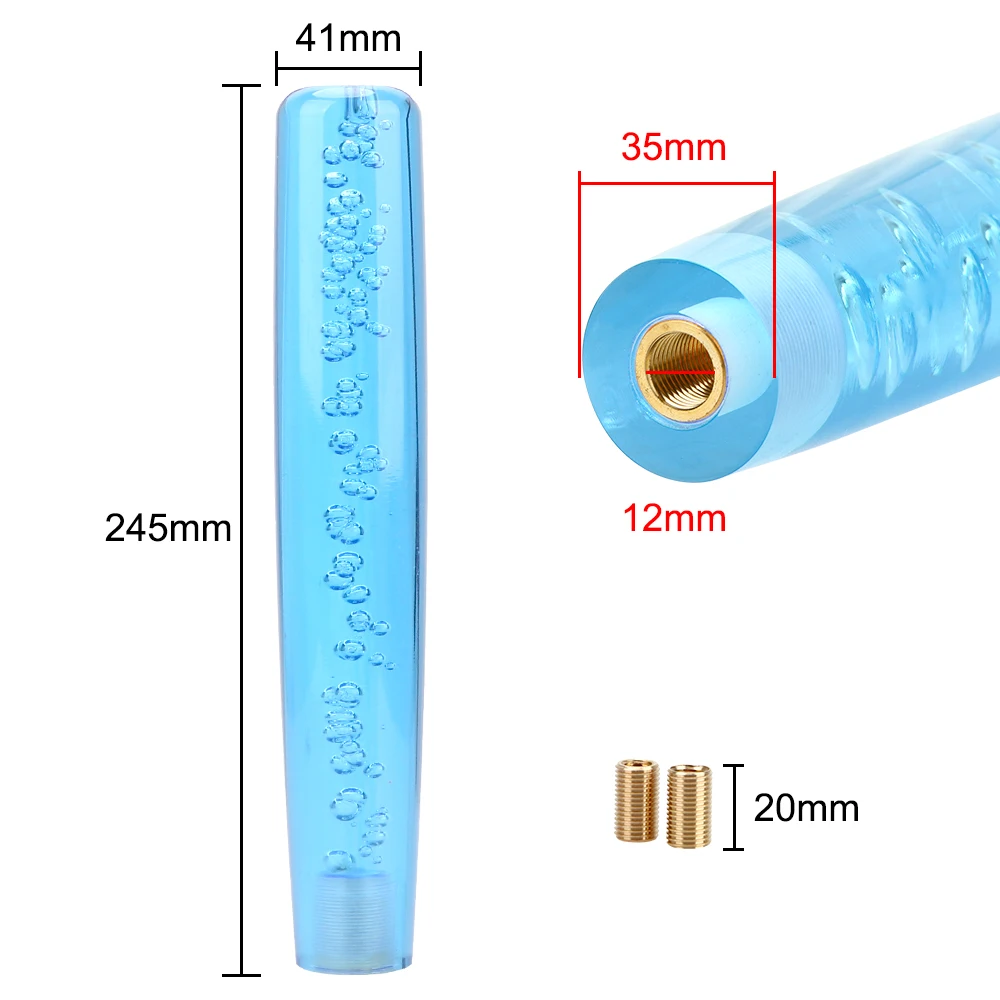 FORAUTO Car Shift Knob Stick Universal for Auto Manual Interior Gear 25CM Crystal Bubble Shifter | Автомобили и мотоциклы