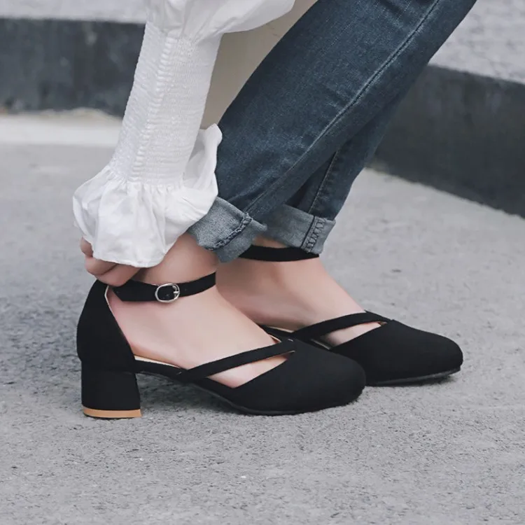 Женская обувь на высоком каблуке большого размера Женские туфли-лодочки Тонкие