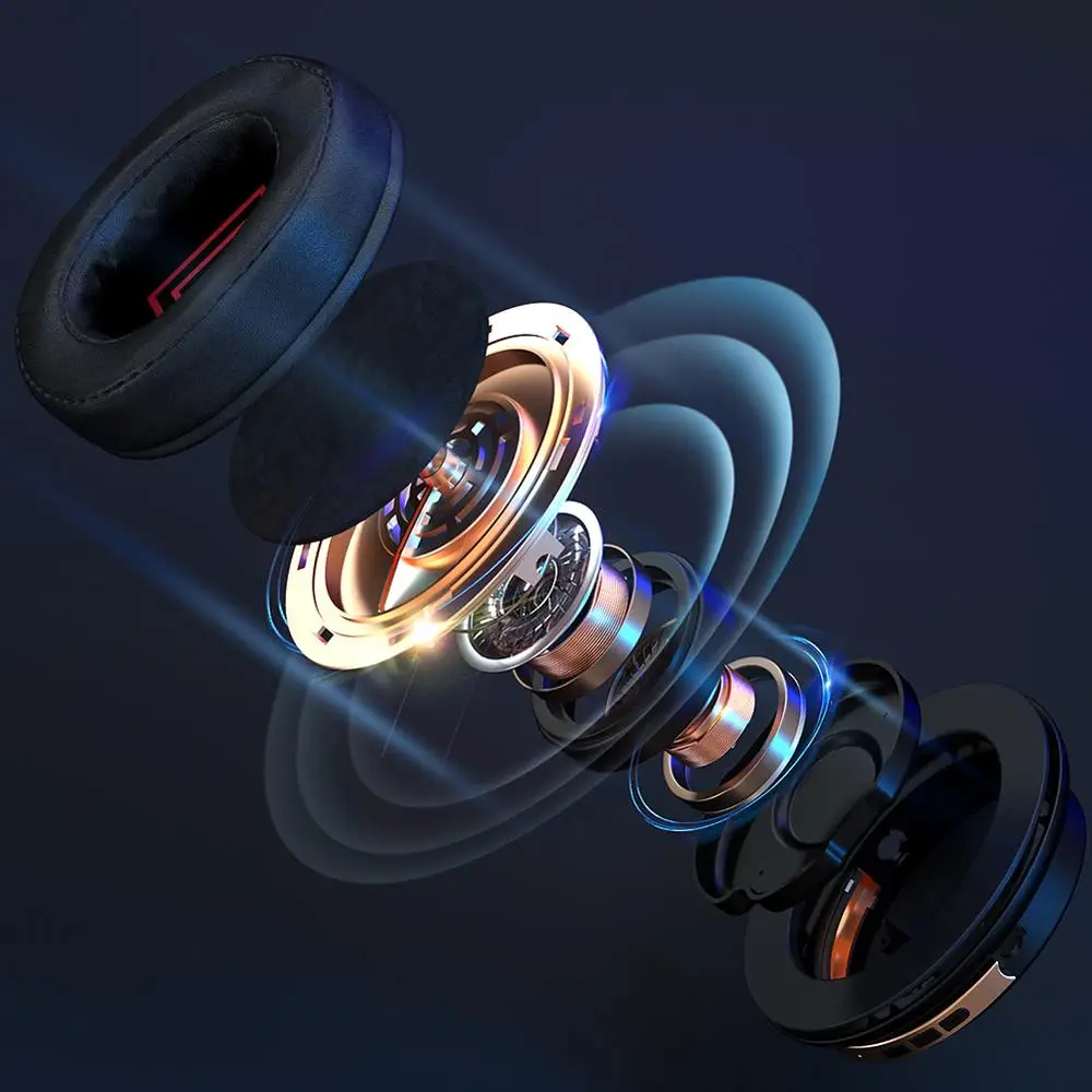 

New Bluetooth Headset Active Noise Cancelling Wireless & Wired Headphone With Microphone Earphone Deep Bass Hifi Sound Earpiece