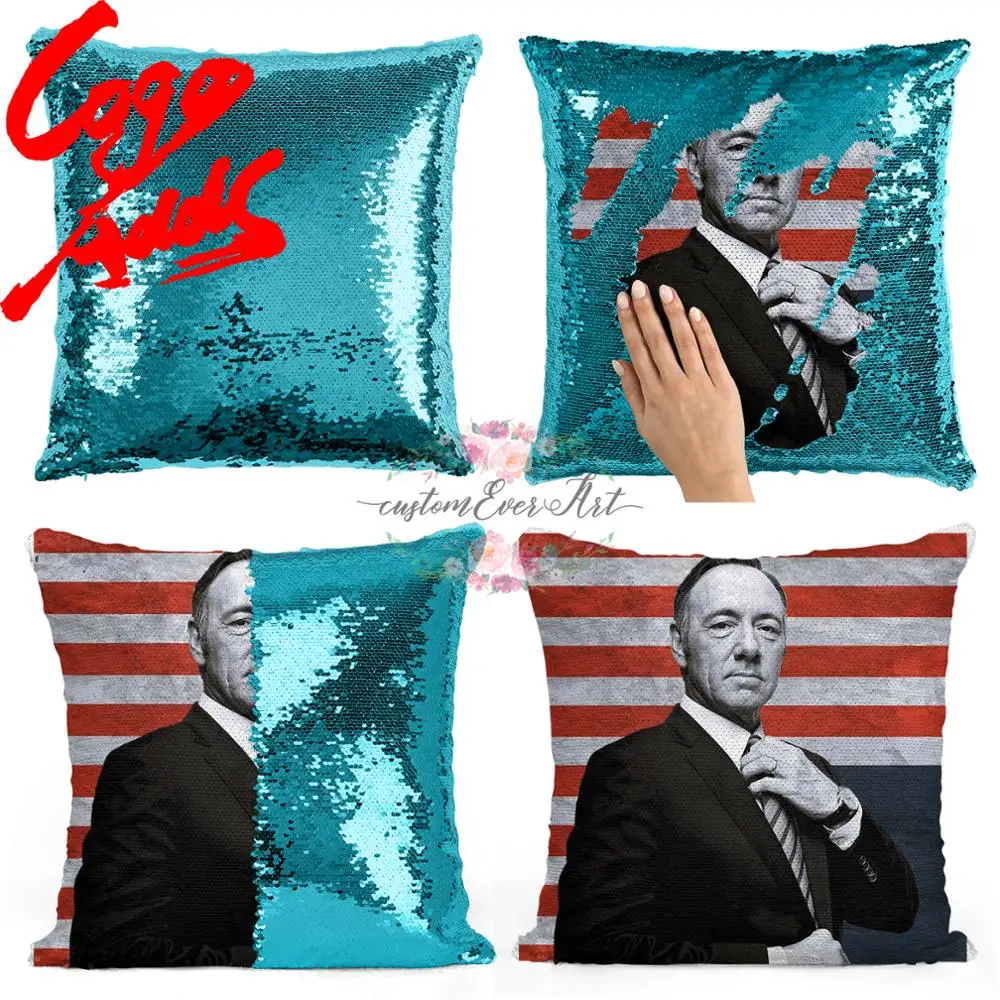 

Kevin Spacey sequin pillow | sequin Pillowcase | Two color pillow | gift for her | gift for him | pillow | magic pillow