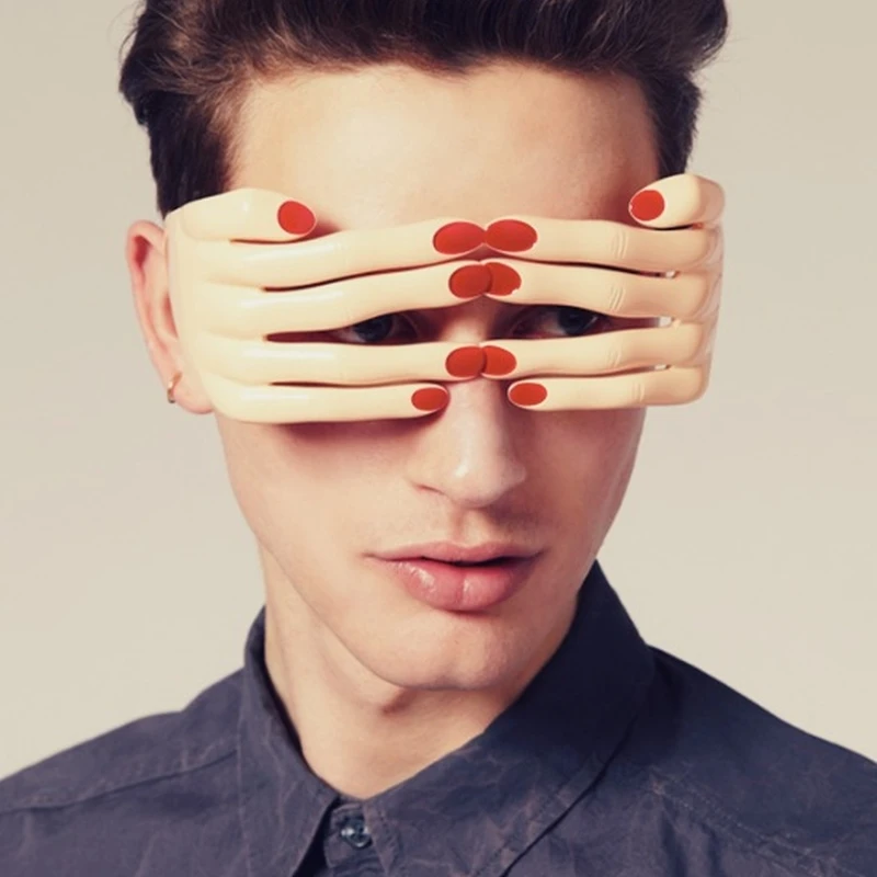 Хит продаж вечерние смешной реквизит на палец очки для женщин апрельский день