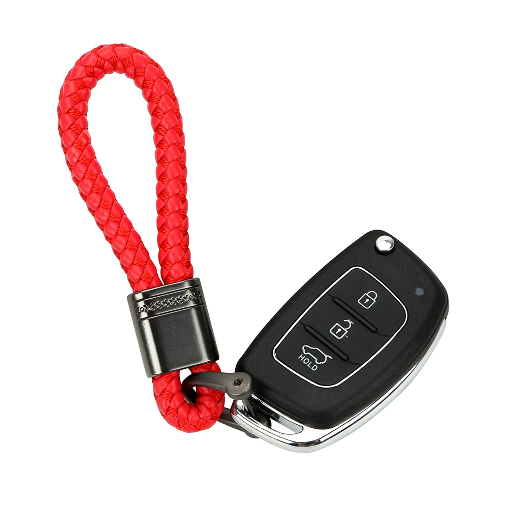 FORAUTO автомобильный брелок для ключей из PU искусственной кожи ручной работы в виде