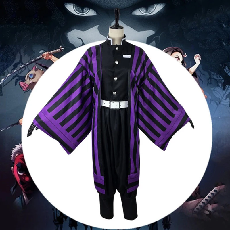 

Anime Comic Demon Slayer Kimetsu no Yaiba Cosplay Costumes Iguro Obanai Cosplay Costume Uniforms Halloween Blade Of Demon