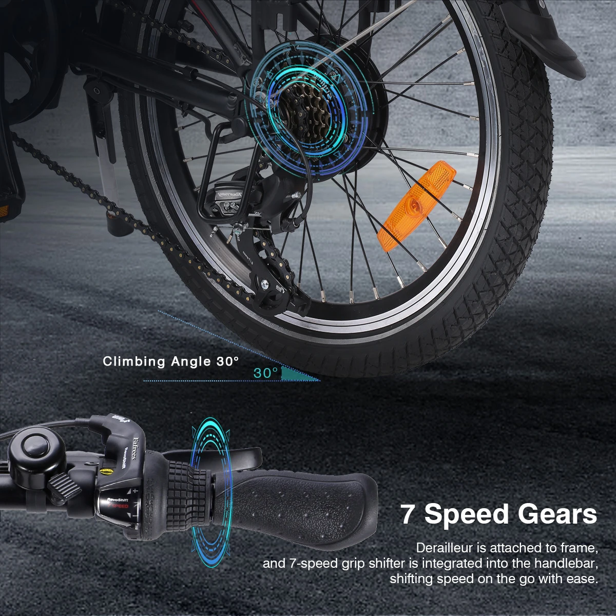 Billig K1-046 250W 36V Elektrische Roller 20 Zoll Offroad Erwachsene Faltbare Hoverboard Elektrische Kick Roller