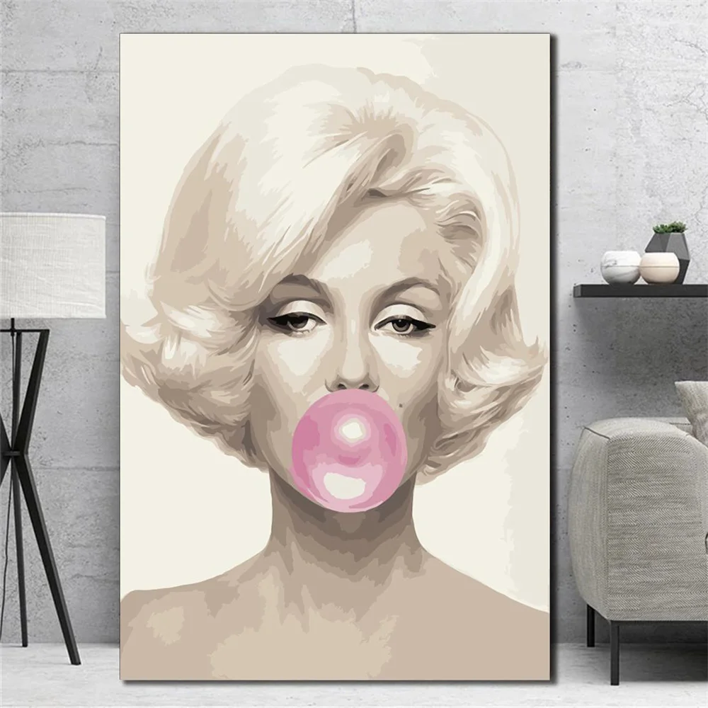 

Home Living Room Decoration Adult Zero Based Painting Poster DIY Painting By Numbers Acrylic Paint Art Decorative Wall Painting