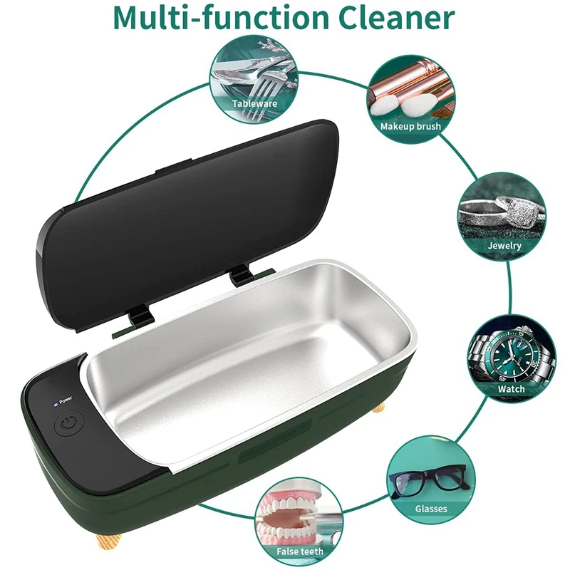 

Contact Lens Washer Ultrasonic Jewelry Cleaner Bath for Watches Glasses Denture Teeth Makeup Brush Cleaner EU Plug