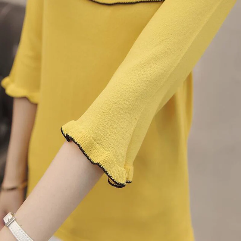 Женский модный свитер пуловер женский тонкий свободный с вырезом лодочкой