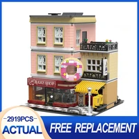 2021 new 10180 the doughnut shop 2919pcs modular building blocks bricks educational toy birthday gifts for kids