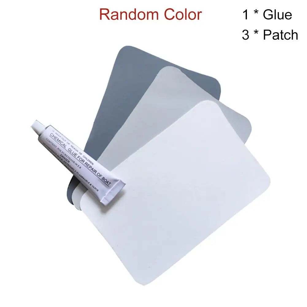 

PVC Patch Repair Kit Puncture Repair Waterproof Pool Patches Glue Set For Inflatable Raft Kayak Swimming Pools Car Accessories