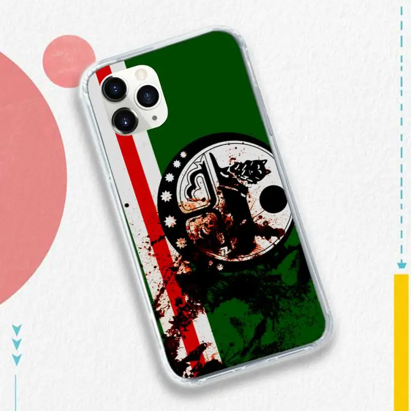 

Chechnya flag pattern Customer Phone Case for iPhone 11 12 pro XS MAX 8 7 6 6S Plus X 5S SE 2020 XR