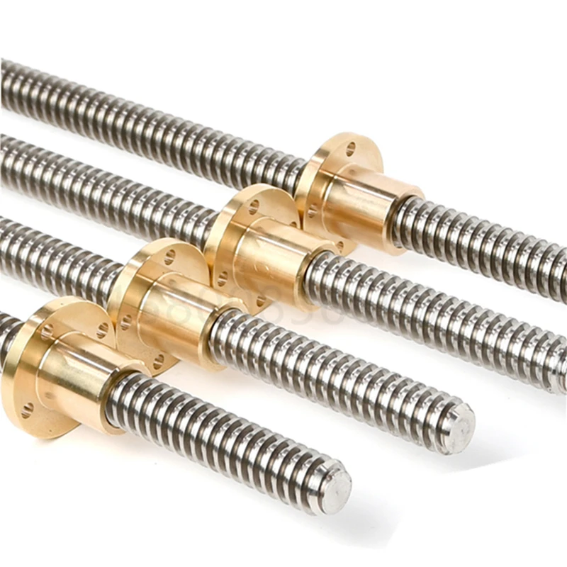 1pcs T12 lead screw 1000mm Customized any length Pitch 2 3 4 8 10 12 304 stainless steel Trapezoidal with brass nut | Обустройство