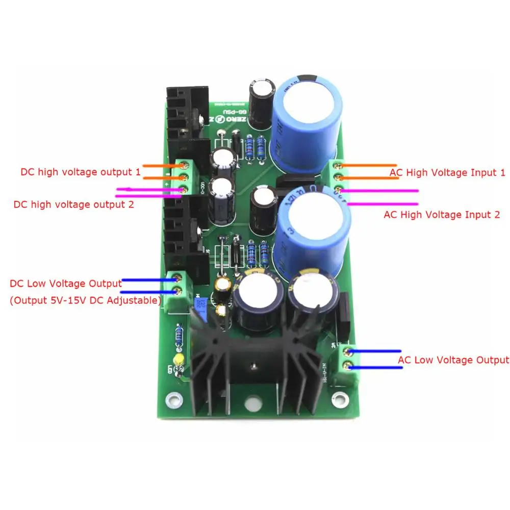 Ground Grid gg Bile Preamplifier PRE Regulated Power Supply Finished Board by ZERO ZONE | Электроника