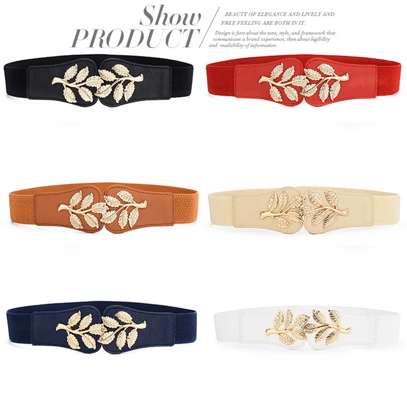 Женский эластичный пояс-стрейч винтажное платье пояс металлические золотые