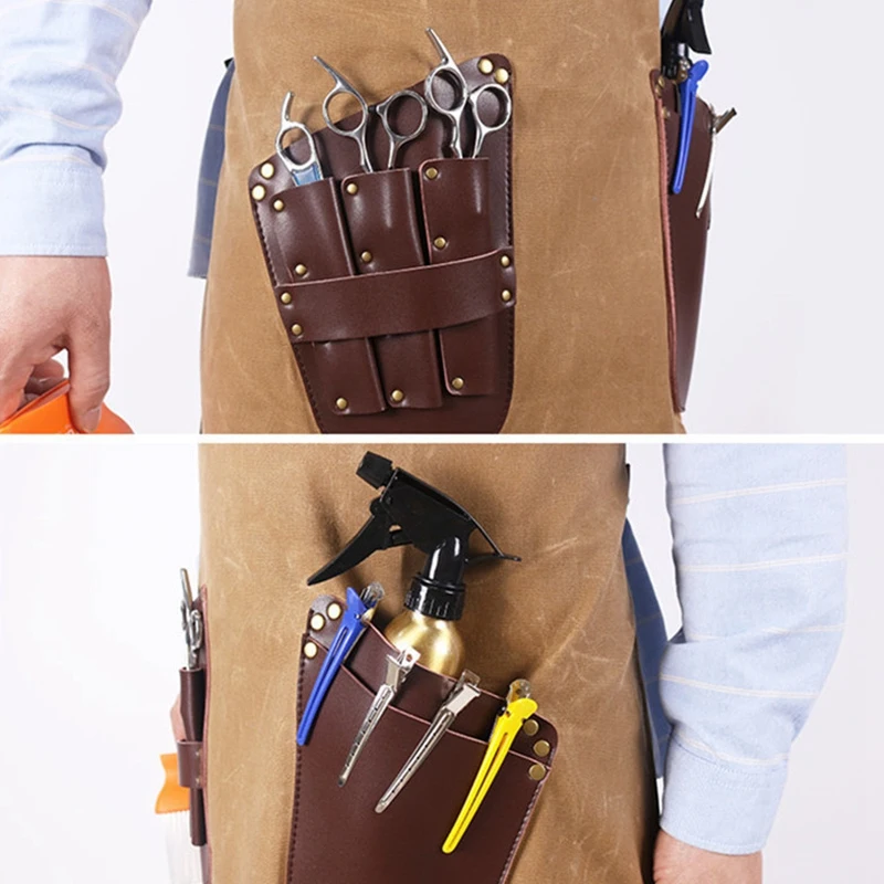 Акция! Парикмахерский фартук для мужчин женщин вощеный брезентовый парикмахеров