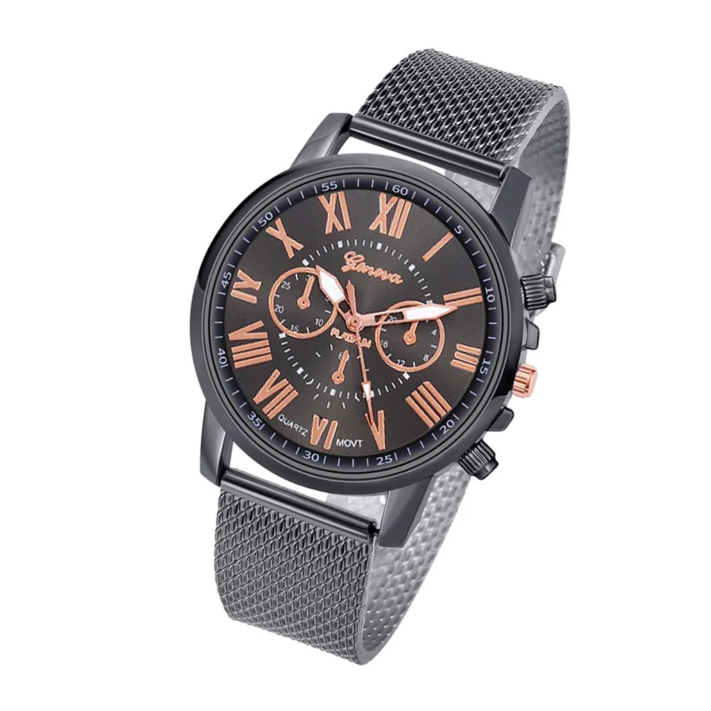 

2 Sub Decoration Dials Luxury Quartz Watch Stainless Steel Dial Casual Bracele Wristwatch Top Brand Luxury Waterproof Watch