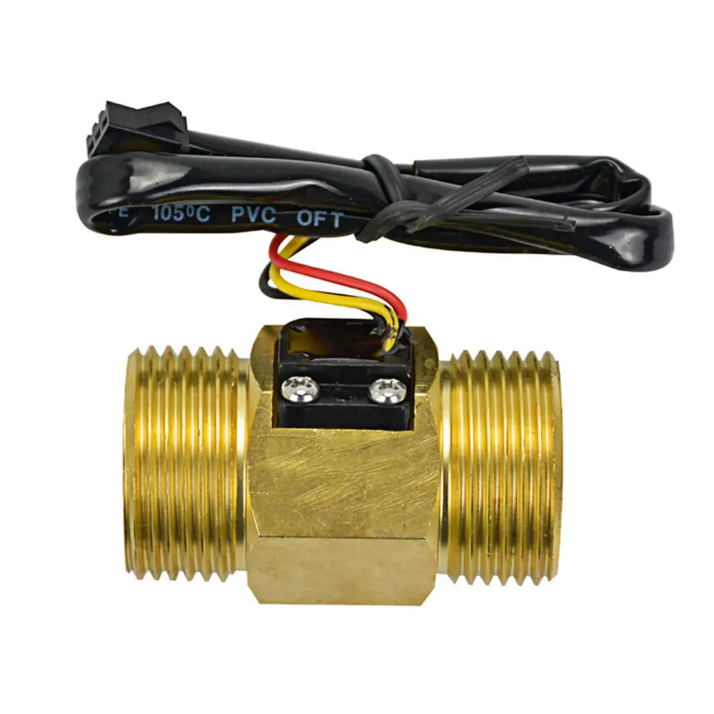 US211MA Water Flow Meter Pipewater Suspend Alarming System Brass Copper Senor Turbine flowmeter G1&quot BSPP iSentrol | Инструменты