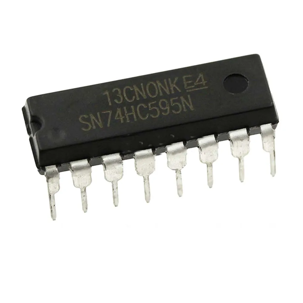 100 шт./лот 74HC595 SN74HC595N 74HC595N 8-битные переключатели с 3 государственными выходными