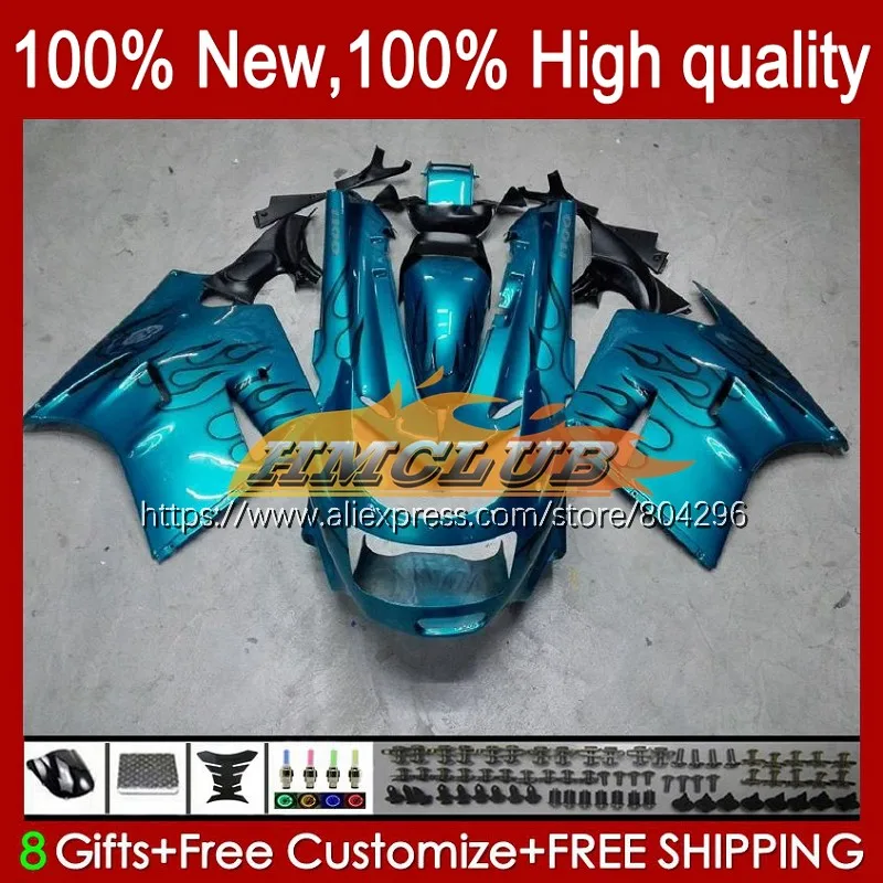 

Корпус для KAWASAKI NINJA ZX-11R ZZR 1100 ZZR1100 ZX11R 90 91 Голубой Черный 92 69No.57 ZX11 ZZR-1100 ZX 11R 1990 1991 1992 обтекатель